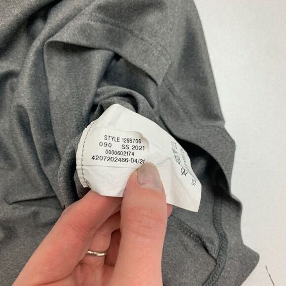 Under Armour Shirt Womens XS Extra Small Gray Velocity Crew Loose Heatgear Tee - Picture 10 of 12